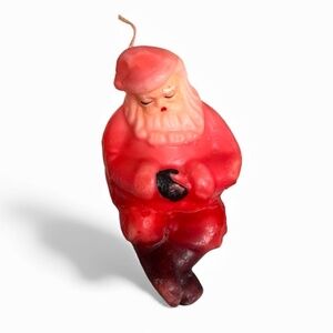 Rare Vintage Gurley Santa Shelf Sitter Candle